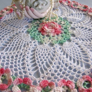 PDF Crochet Pattern Tea Party Doily image 5