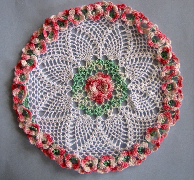 PDF Crochet Pattern Tea Party Doily image 4