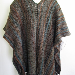 PDF Crochet Pattern- Indian Summer Ruana (wrap, Shawl) - Etsy