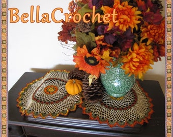 PDF Crochet Pattern: "Turkey Tracks Doily"