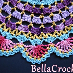 PDF Crochet Pattern: Radiant Rose Mandala Doily image 3