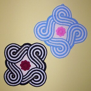 PDF Crochet Pattern- Celtic Rose Decorative Potholder/Wall Art