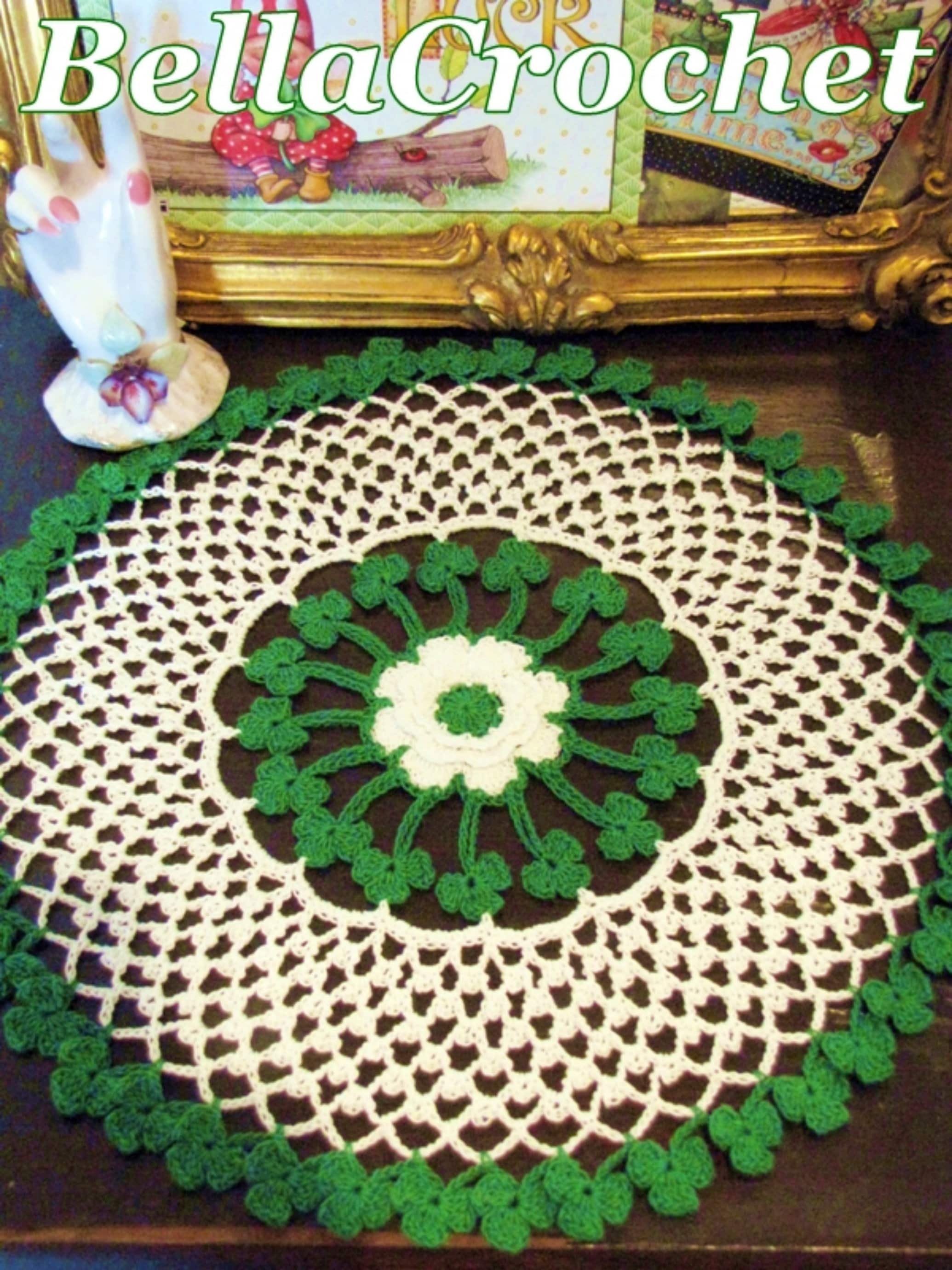 37 Irish Crochet Patterns: Traditional Motifs, Vintage Lace, and Modern Irish-Inspired... 21 Crochet Pattern: "Irish Blessings Doily"