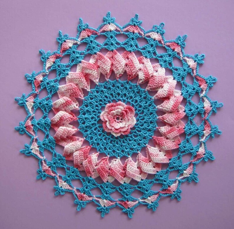 Ruffles Ripple PDF Crochet Pattern- Ripples, Ruffles and Roses Doilies (5 Different ...