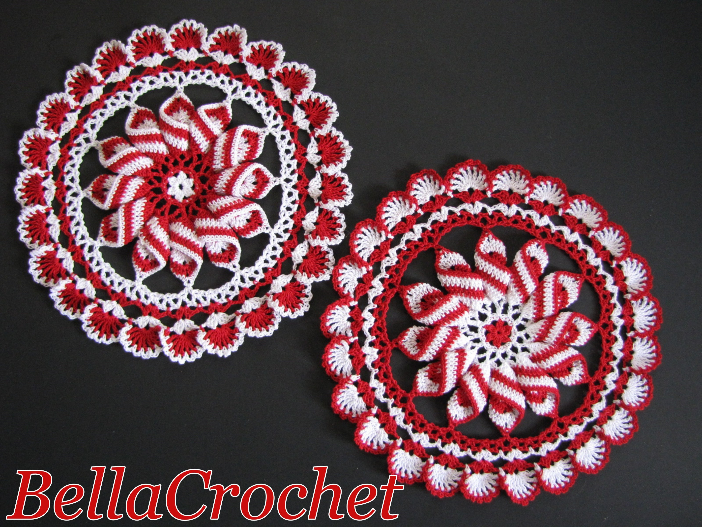 24 Pinwheel Crochet Patterns for Blankets, Decor, and Vintage-Inspired Gifts 14 Crochet Pattern: "Peppermint Pinwheel Doily"