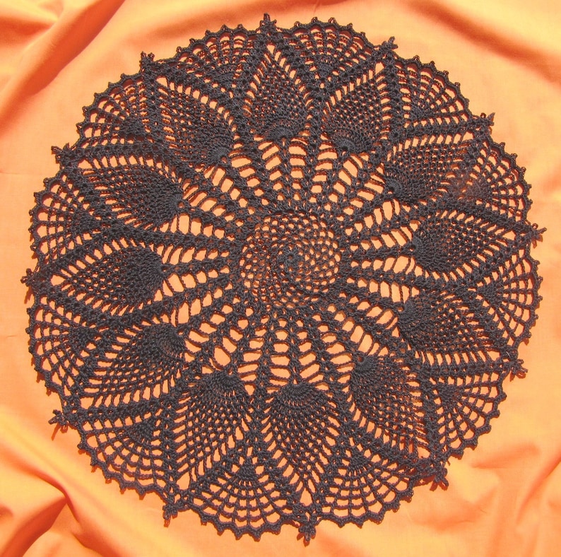 PDF Crochet pattern: Gothic Lace Doily not a physical item image 3