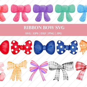 3D Bow SVG Bundle: Coquette Bow Cut Files for Cricut, Glowforge (Digital Download)