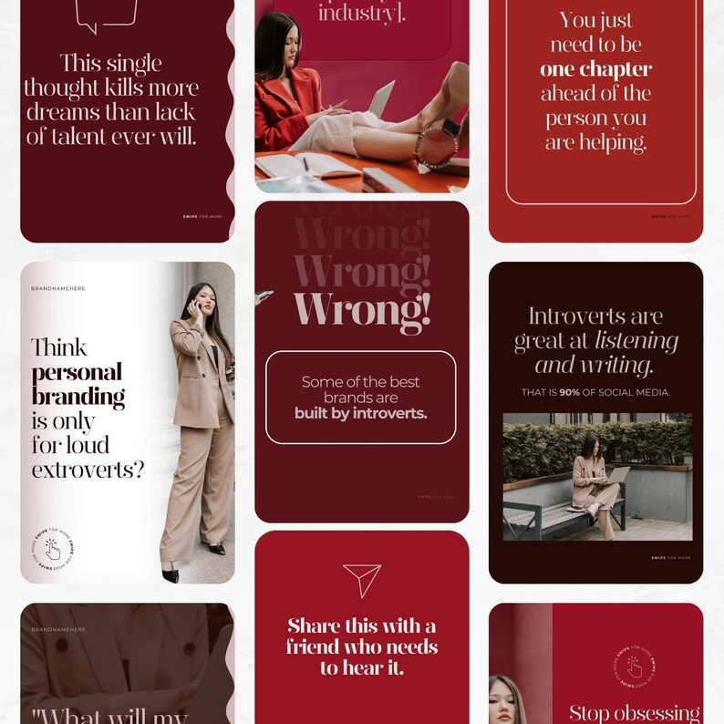 Coach Instagram Post Templates | 80+ Canva Editable Social Media ...