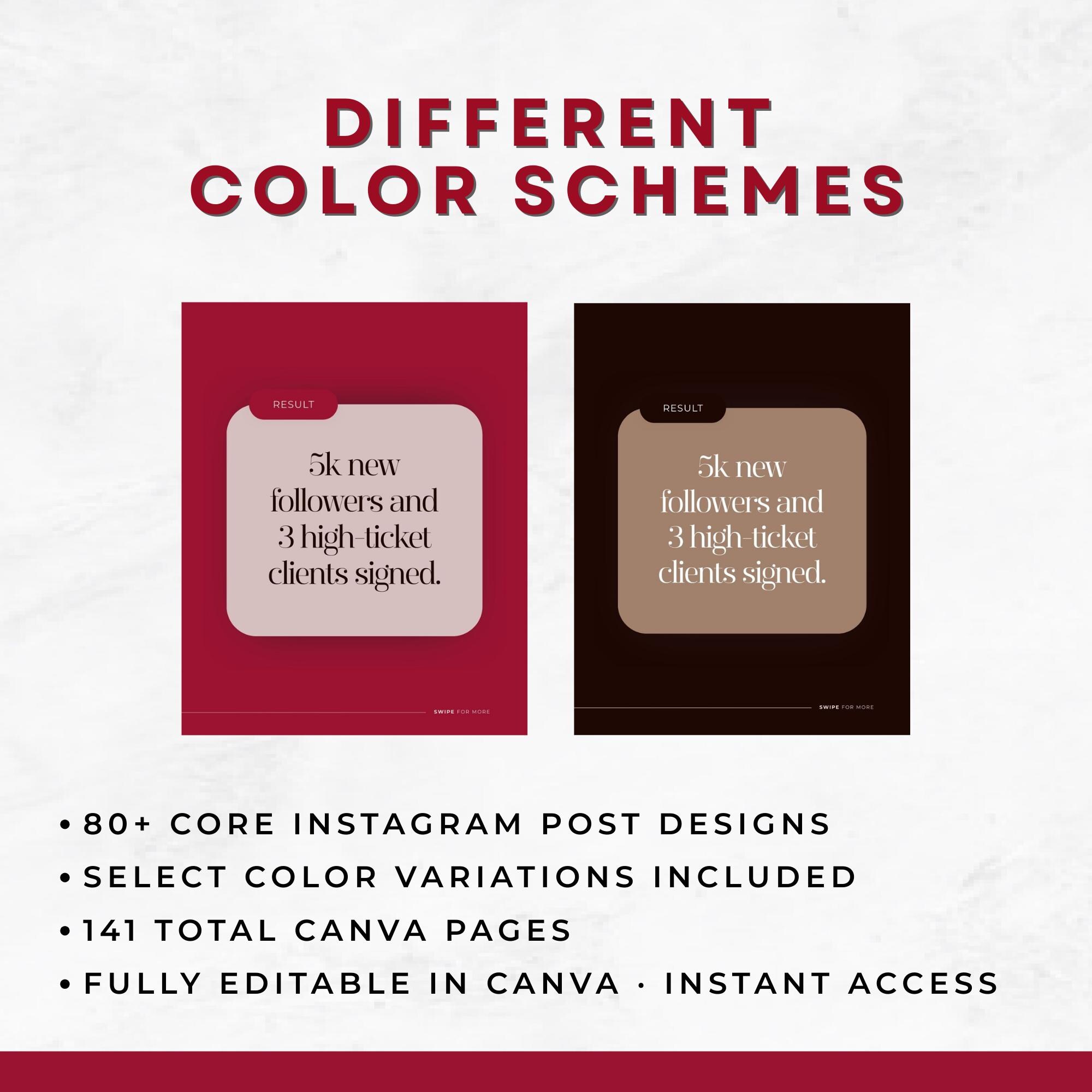 Coach Instagram Post Templates | 80+ Canva Editable Social Media ...