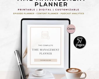 Weekly Time Management Planner: Project & Goal Organizer (Printable PDF)