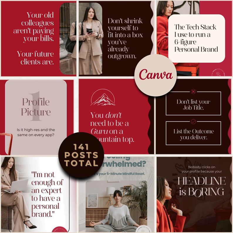Coach Instagram Post Templates | 80+ Canva Editable Social Media ...