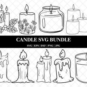 Kerze SVG Bundle, Kerze dxf, Kerze png, Kerze eps, Kerze vektor, Kerze geschnitten, Eulen svg, Kerzen svg, Geburtstagskerze svg