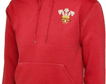 Camiseta Rugby Gales Retro - Manga Larga, Estilo 6 Naciones