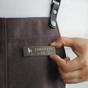 Gepersonaliseerde naambadgespeld of magneetbevestiging, aangepaste magnetische naamlabels, kantoornaamlabels, bedrijfsnaamlabel, gegraveerd naamlabel