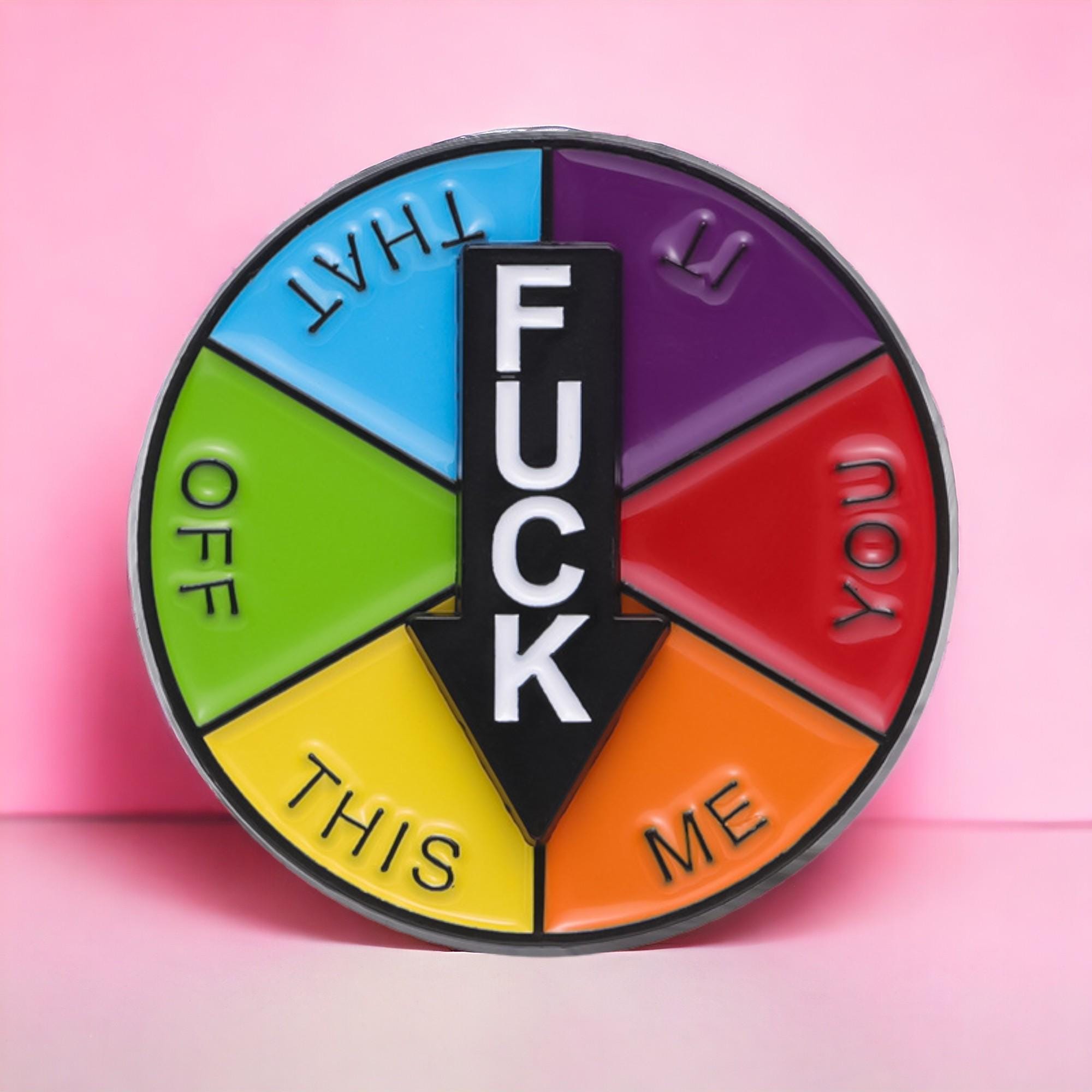 Funny Badge Enamel Badge Fuck Badge Swearing Badge Gift For Her Badge for Bag Punk Badge
