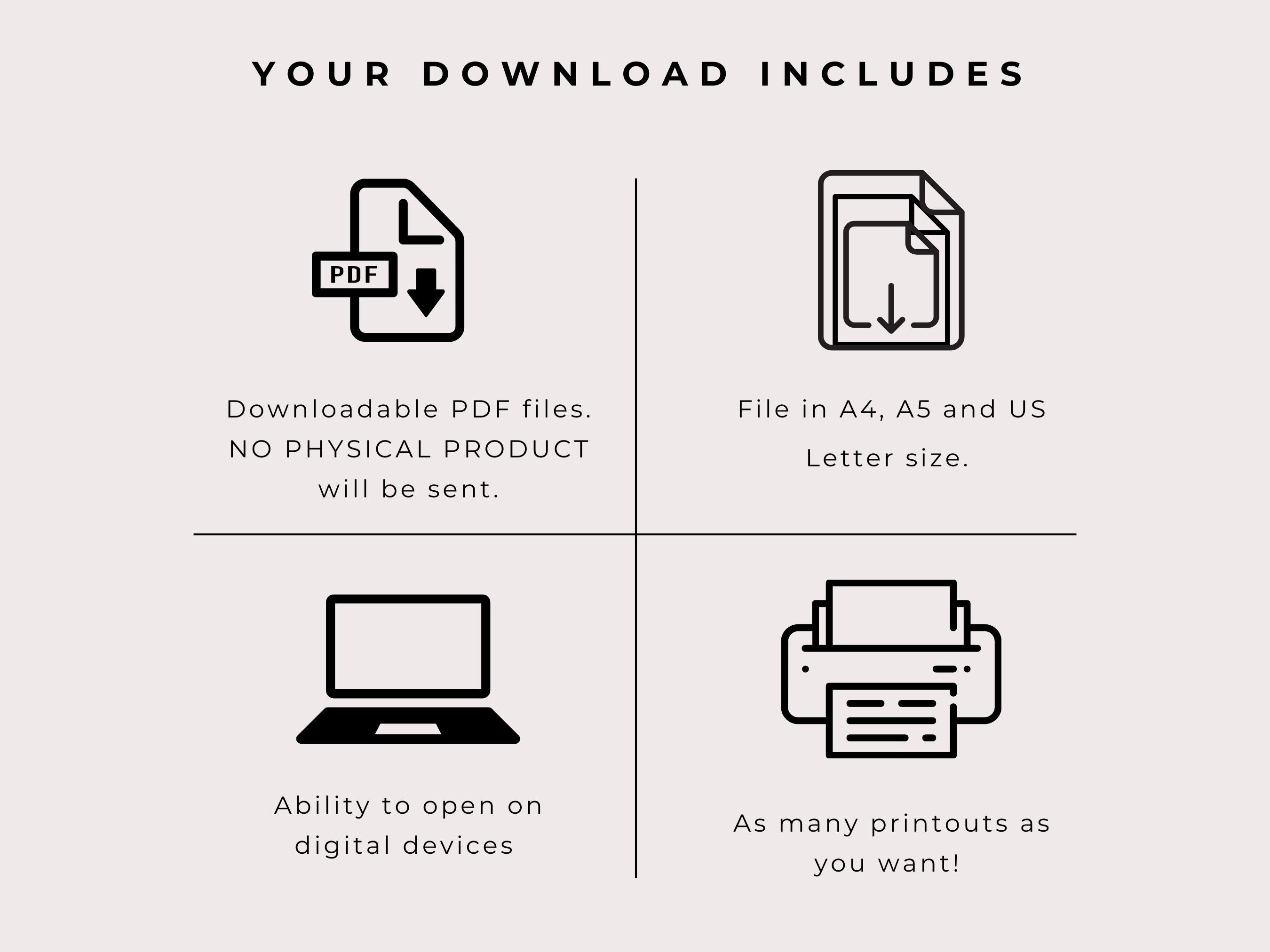 Bladder Symptom Tracker Printable, Chronic Illness, Bladder Leaks Diary ...