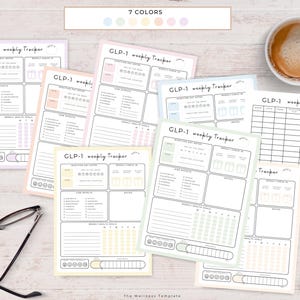GLP1 weight loss injection tracker printable for tracking weekly injections, weight, goals, and side effects comes in 7 colors. Perfect for semaglutide and tirzepatide users. Stay on track with your weight loss goal tracker!