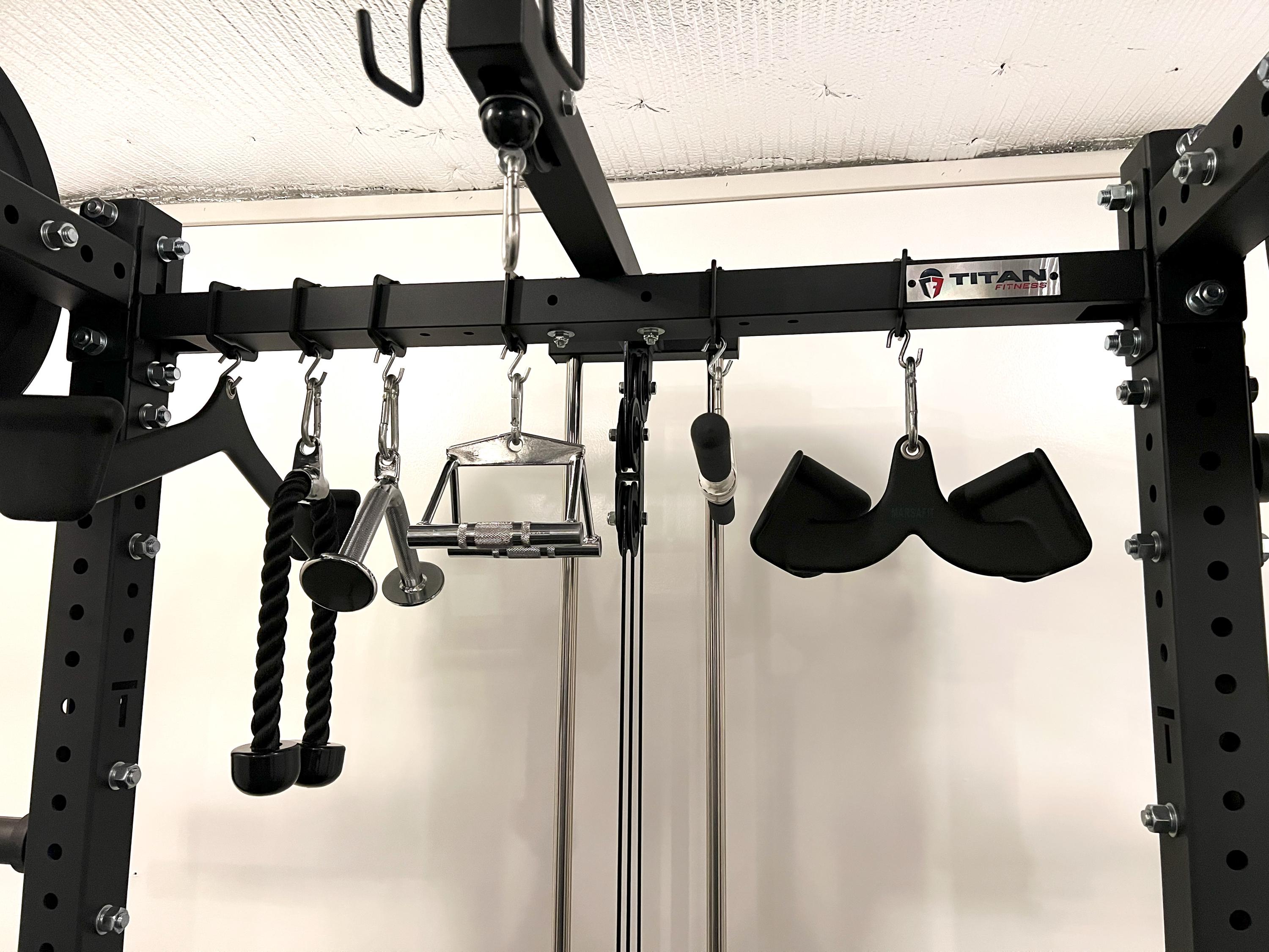 Porta Pesi Power Rack – Fascia Resistenza E Gancio Per Bilanciere In Plastica (USA)