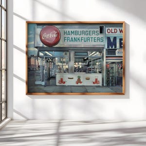 Nedick's by Richard Estes (1971) museum reproduction - super high resolution - photorealism - Highest quality available