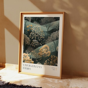 Yayoi Kusama Poster - Yayoi Kusama Japanese Gallery Wall Art - Japanese Minimalist Wall Art for Home Decor