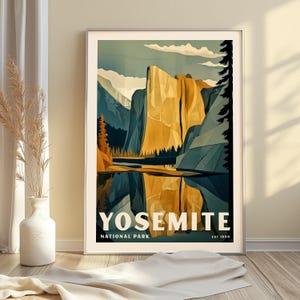 Yosemite National Park Travel Poster - El Capitan Art Print