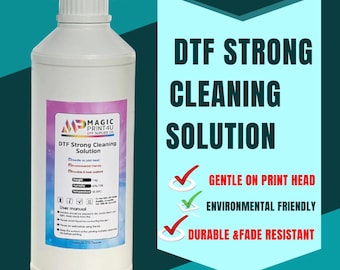 DTF Strong Cleaning Solution 1000ml  Printhead Cleaner for DTF  Printers Removes Ink Residue