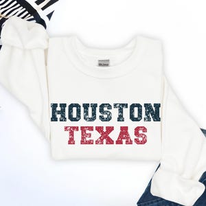 Houston Texas Shirt, Football College Shirt, Vintage Style Texans Football Sweatshirt Game Day Shirt, Gift for Texans Fan, Houston