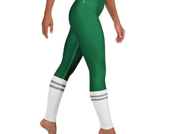 Philadelphia Football Kelly Green Leggings, Philadelphia Workout Tights, Gameday Outfit, Gift for Philadelphia Football Fan, Philly Bottoms