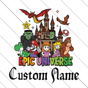 Universal Studios png voor shirts, aangepast shirt png-ontwerp, familie-uitje png, universele png-bestanden direct downloaden