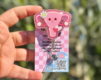 OBGYN Badge Reel, Retractable Badge Reel, Lanyard, Badge Reel, Pediatric Badge Reel, Nurse Badge Reel, Labor and Delivery Badge Reel