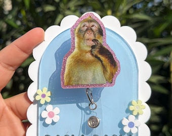 Funny meme Badge reel/nurse badge reel/ id holder / Retractable ID / funny dog meme / student nurse gift / coworker gift