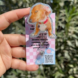 Funny meme Badge reel/nurse badge reel/ id holder / Retractable ID / funny dog meme / student nurse gift / coworker gift
