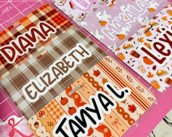 Custom fall Nurse Badge Name Tag/ Badge Buddy/ Badge Reel Name Card/ Badge Back/ Custom Nurse Gift/ laminated badge back