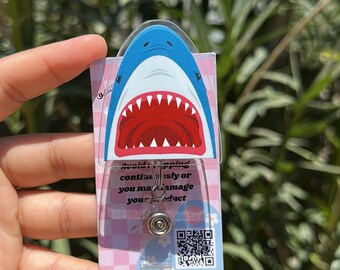 Shark Badge reel / nurse badge reel/id holder / badge reel/ id holder / nurse student id holder/ badge/shark id holder