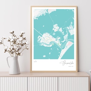 Extra Besonderer Ort Karte Kunstdruck | Giclée Druck | Verschiedene Größen | Dicke 200g/m² | Verbessertes Mattes Kunstdruckpapier | Poster | Jubiläumsgeschenk