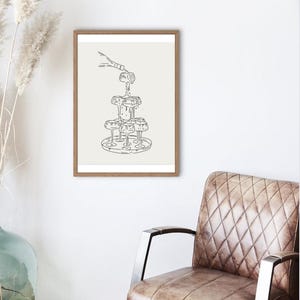 Champagne Tower Wall Art