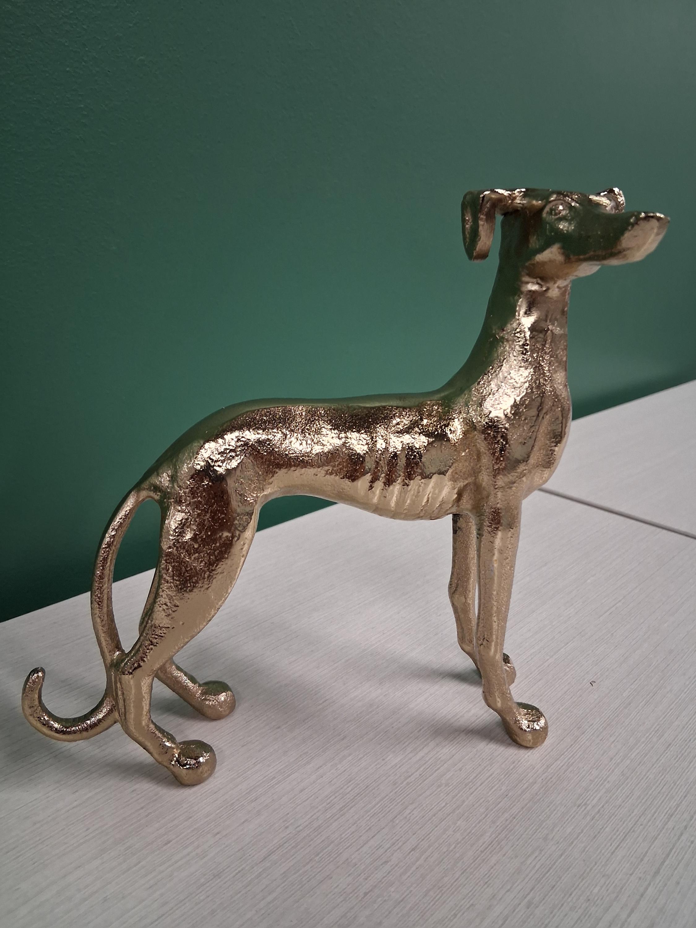 真鍮製のグレイハウンドの像。 - Etsy 日本