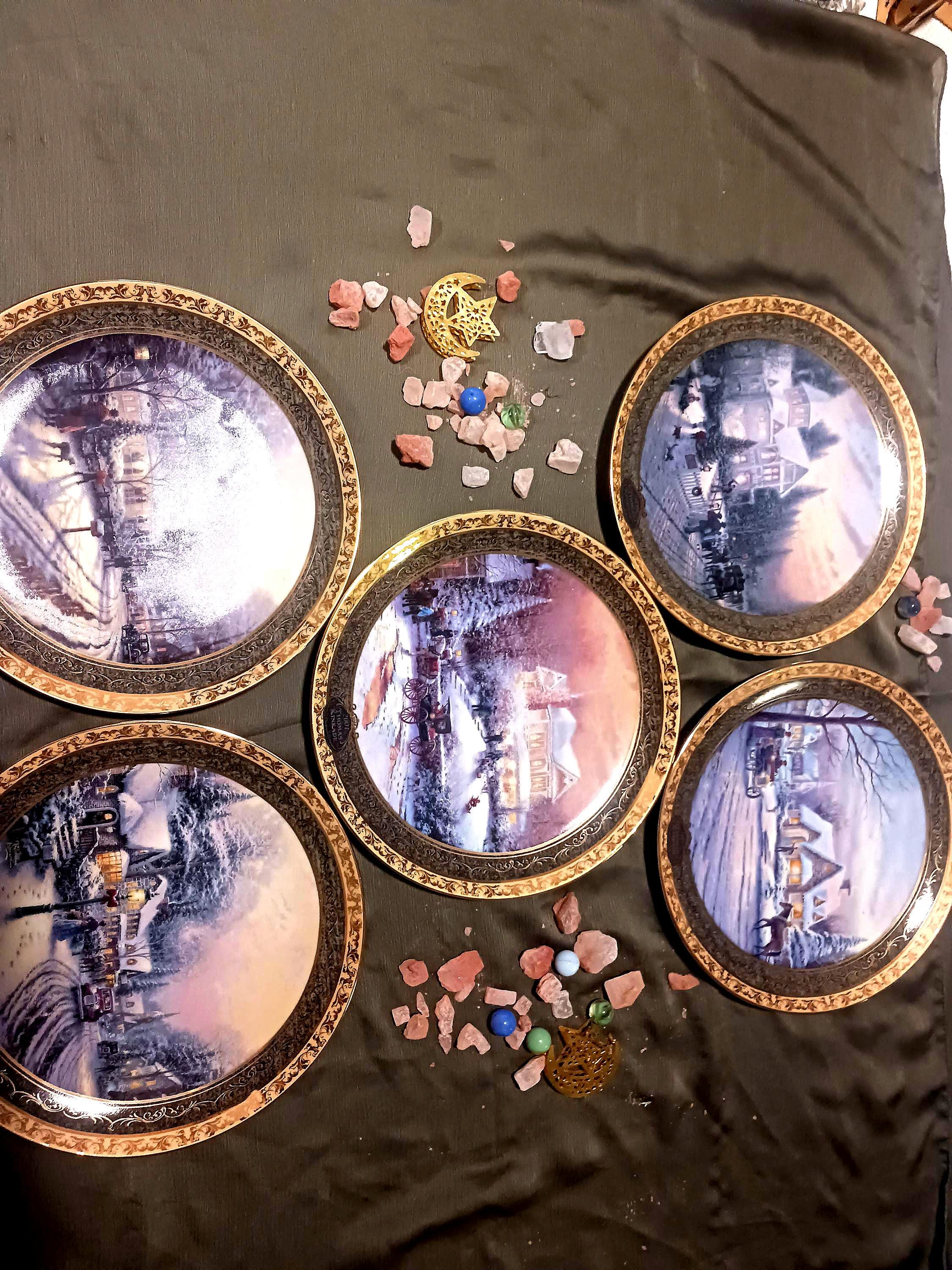 A set of special beautiful collectable plates 