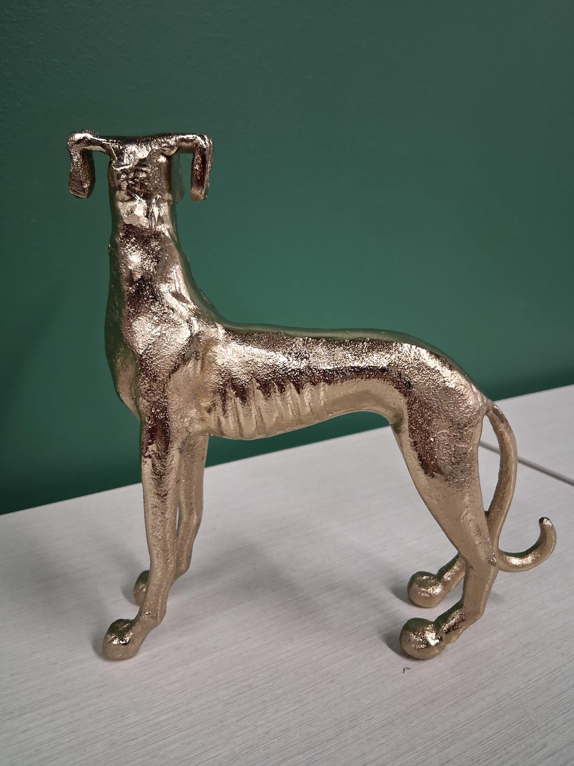 真鍮製のグレイハウンドの像。 - Etsy 日本