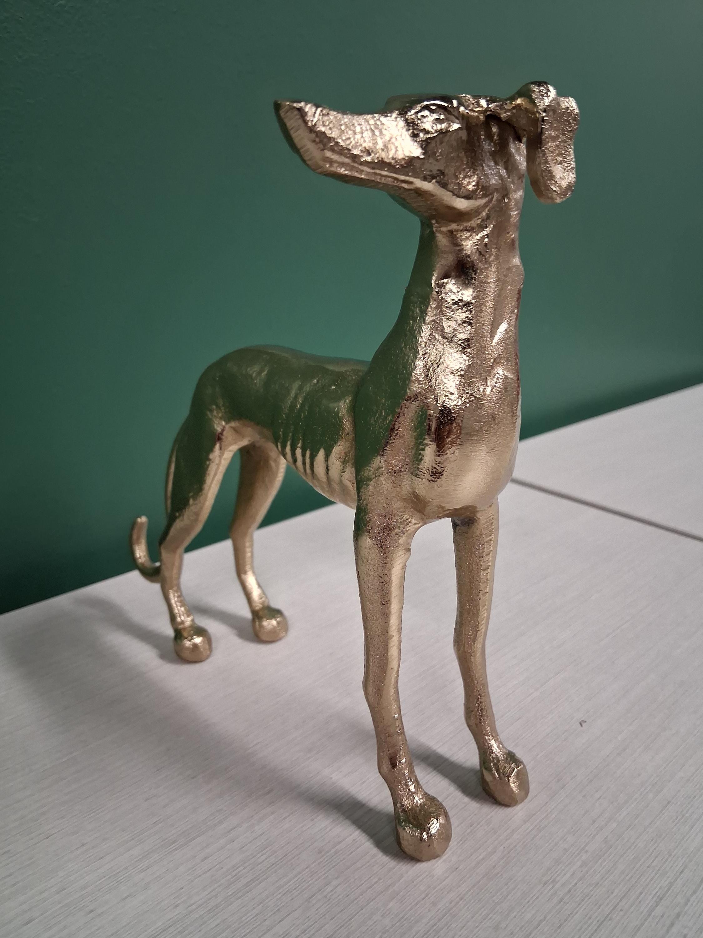 真鍮製のグレイハウンドの像。 - Etsy 日本