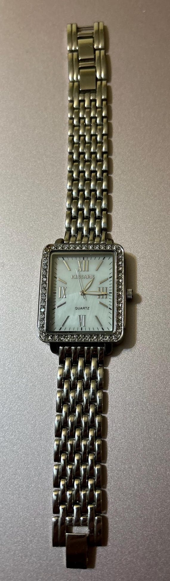Kessaris Silvertone Watch With Mother of Pearl Face  display picture 1