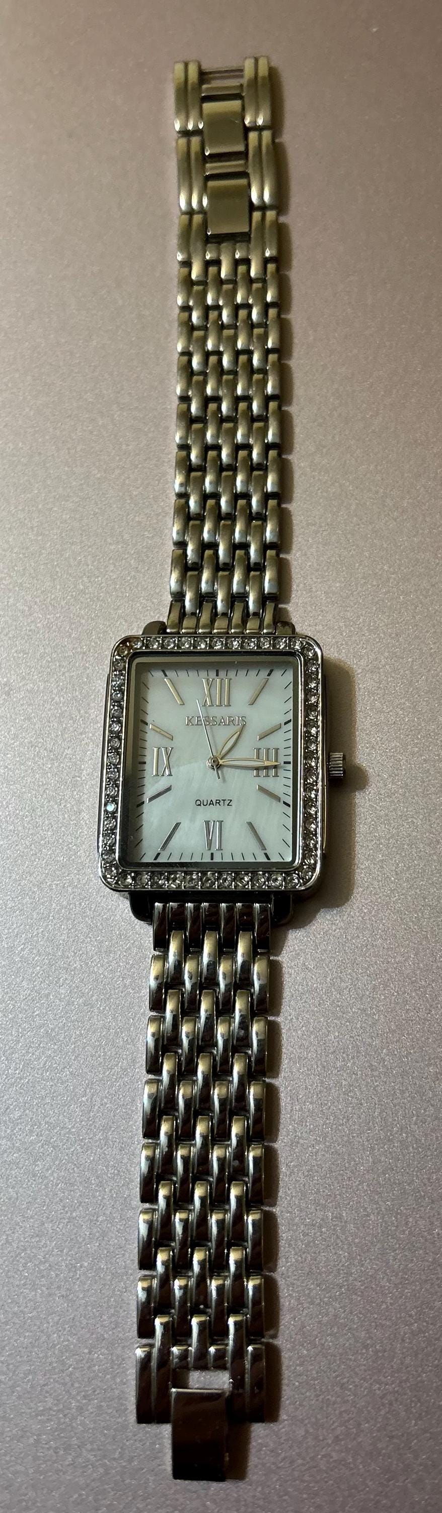 Montre Femme Swissgold Dorée Vintage Bracelet Texturé Pile Neuve #YY16 - Montres & Bijoux
