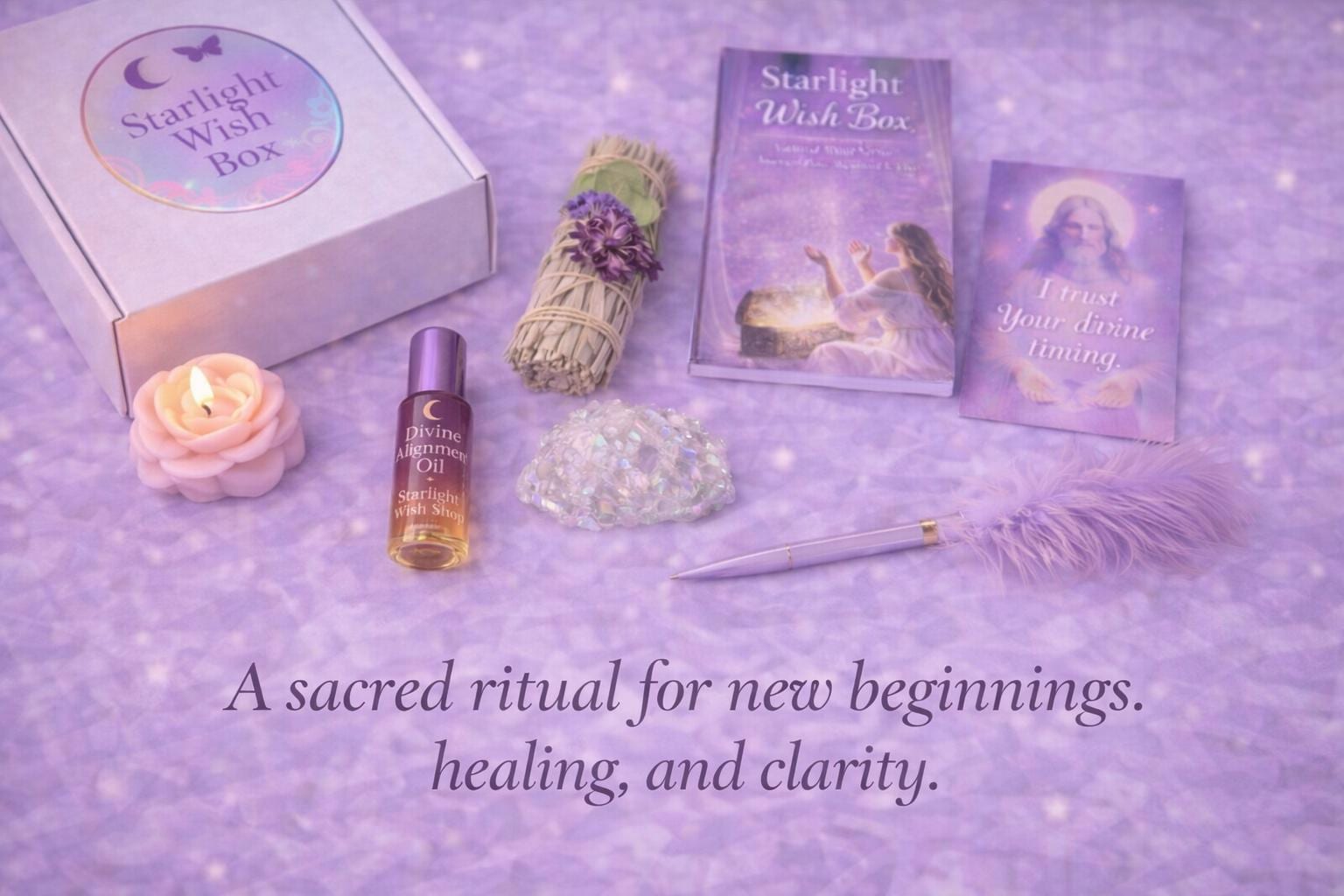 Cyrene Wish Ritual Starlight Wish Box™ – Spiritual Ritual Kit for Clarity & Trust - Etsy