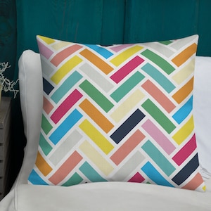 Herringbone Throw Pillow - Joy