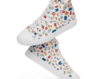 Buty z płótna z wysokim stanem (rozmiary męskie)
