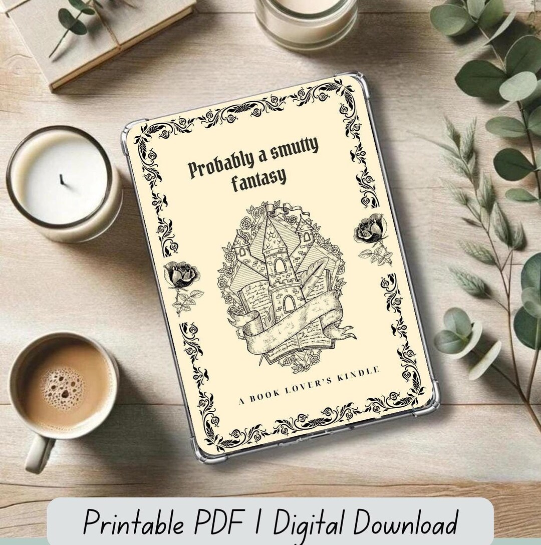 Fantasy Book Kindle Insert | Printable PDF | Fits Kindle Paperwhite ...