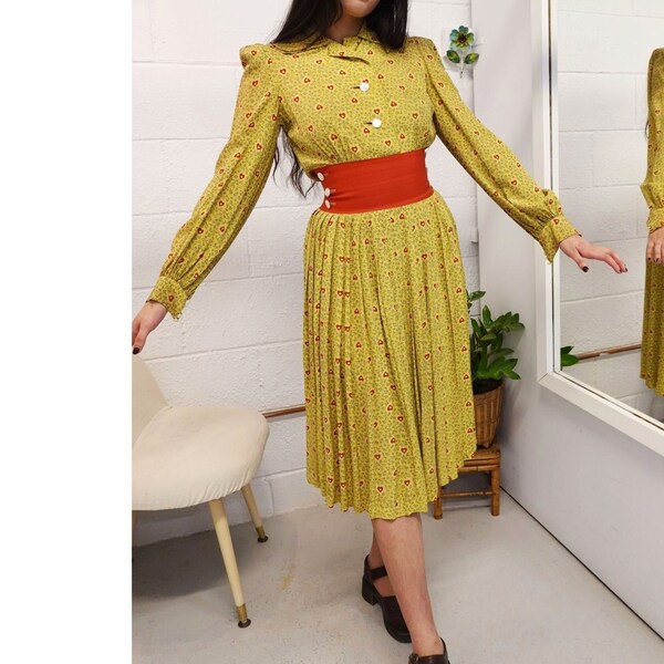 Mustard Yellow Dress - Etsy