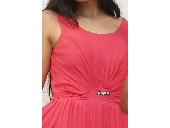 Vintage 60s Dress 1960s Pink Dress Fuchsia Dress … - image 5
