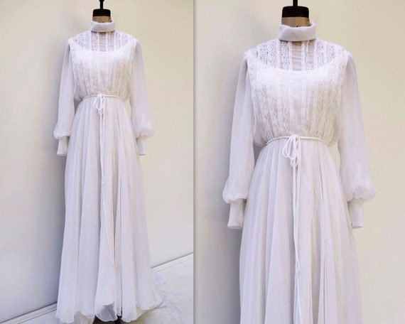 Vintage Wedding Dress 70s Wedding Dress 1970s Wedding Etsy