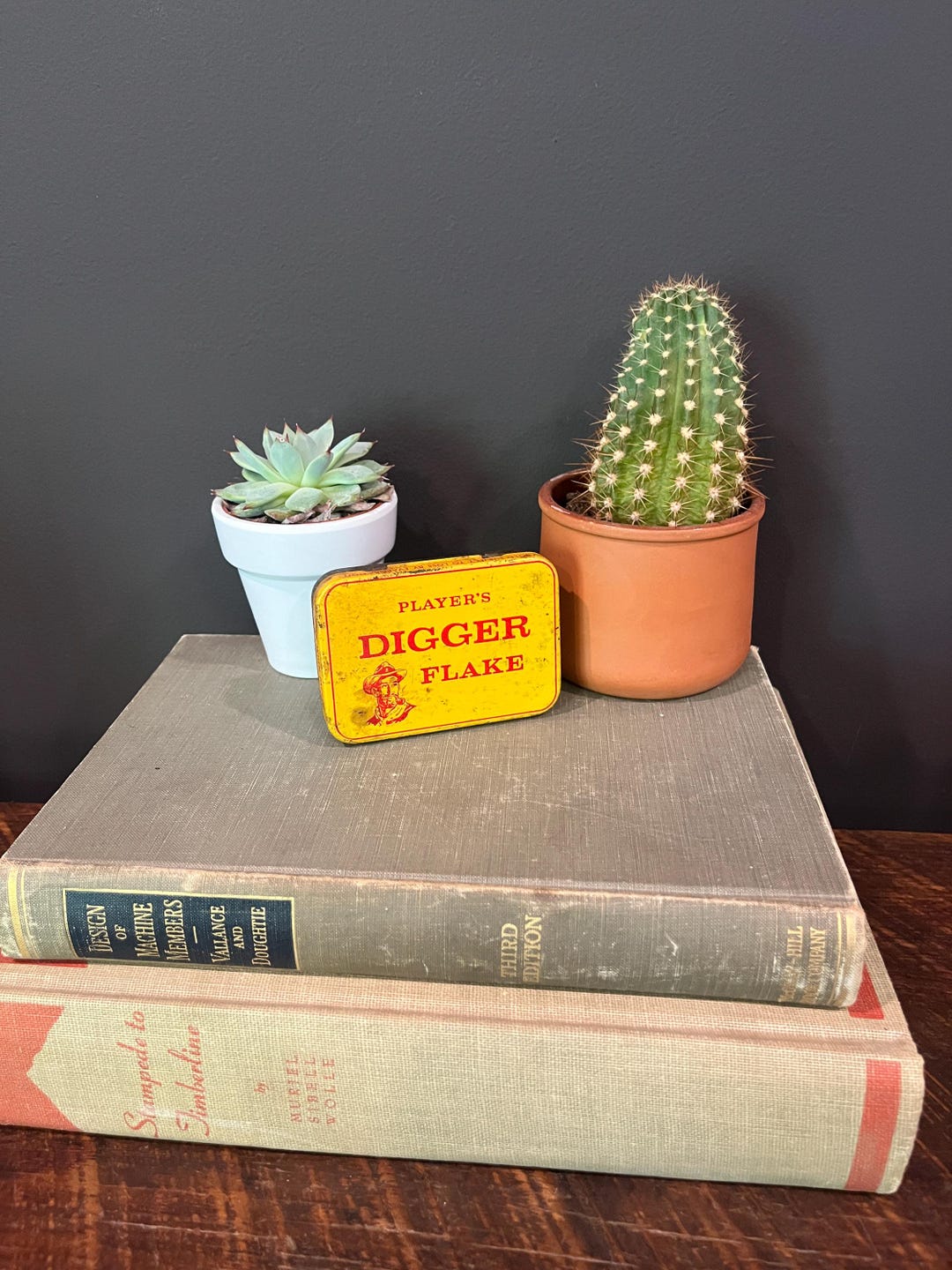 Player's Digger Flake Tobacco Tin, Yellow & Red